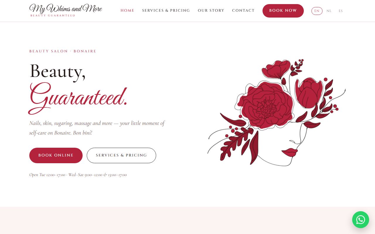 The My Whims and More website